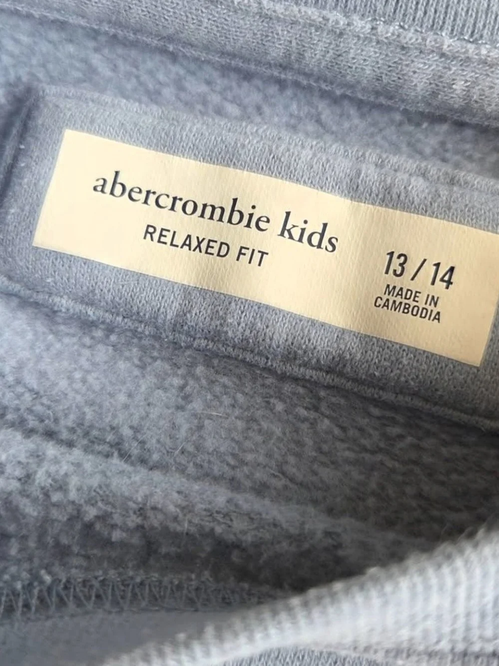abercrombie kids light blue relaxed fit top